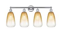 Four Light Bath Vanity by Innovations - Edison Collection, Polished Chrome Finish - 616-4W-PC-G480-6AM