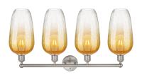 Four Light Bath Vanity by Innovations - Edison Collection, Brushed Satin Nickel Finish - 616-4W-SN-G484-7AM