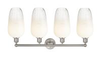 Four Light Bath Vanity by Innovations - Edison Collection, Brushed Satin Nickel Finish - 616-4W-SN-G484-7OP
