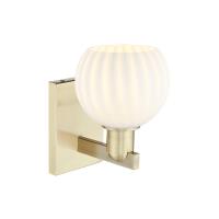 One Light Wall Sconce by Innovations - Arcadia Collection, Antique Brass Finish - 716-1W-AB-G1217-6WV