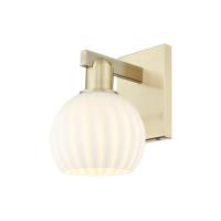 One Light Wall Sconce by Innovations - Arcadia Collection, Antique Brass Finish - 716-1W-AB-G1217-6WV
