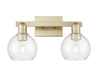 Two Light Bath Vanity by Innovations - Arcadia Collection, Antique Brass Finish - 716-2W-AB-G122-6