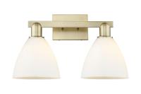 Two Light Bath Vanity by Innovations - Arcadia Collection, Antique Brass Finish - 716-2W-AB-GBD-751