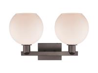 Two Light Bath Vanity by Innovations - Arcadia Collection, Oil Rubbed Bronze Finish - 716-2W-OB-G121-8