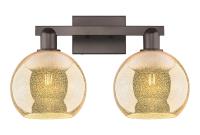 Two Light Bath Vanity by Innovations - Arcadia Collection, Oil Rubbed Bronze Finish - 716-2W-OB-G128-8