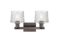 Two Light Bath Vanity by Innovations - Arcadia Collection, Oil Rubbed Bronze Finish - 716-2W-OB-G402