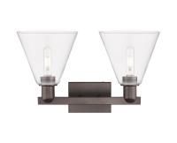 Two Light Bath Vanity by Innovations - Arcadia Collection, Oil Rubbed Bronze Finish - 716-2W-OB-GBC-82