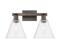 Two Light Bath Vanity by Innovations - Arcadia Collection, Oil Rubbed Bronze Finish - 716-2W-OB-GBC-82