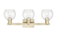 Three Light Bath Vanity by Innovations - Arcadia Collection, Antique Brass Finish - 716-3W-AB-G122-6