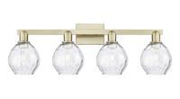 Four Light Bath Vanity by Innovations - Arcadia Collection, Antique Brass Finish - 716-4W-AB-G362