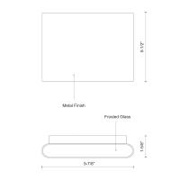 LED Wall Sconce by Kuzco Lighting - Slate Collection, White Finish - AT6510-WH-UNV