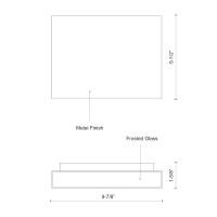 LED Wall Sconce by Kuzco Lighting - Mica Collection, Brushed Nickel Finish - AT6610-BN-UNV