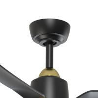 42" Ceiling Fan by Kuzco Lighting - Hugo Collection, Brushed Gold/Matte Black Finish - CF72942-BG/MB-5CCT