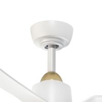 42" Ceiling Fan by Kuzco Lighting - Hugo Collection, Brushed Gold/Matte White Finish - CF72942-BG/WH-5CCT