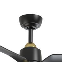 52" Ceiling Fan by Kuzco Lighting - Hugo Collection, Brushed Gold/Matte Black Finish - CF72952-BG/MB-5CCT