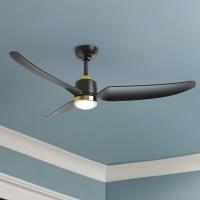 52" Ceiling Fan by Kuzco Lighting - Hugo Collection, Brushed Gold/Matte Black Finish - CF72952-BG/MB-5CCT