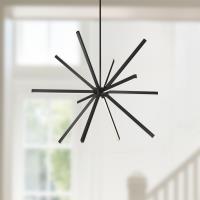 LED Chandelier by Kuzco Lighting - Sirius Collection, Black Finish - CH14356-BK-UNV