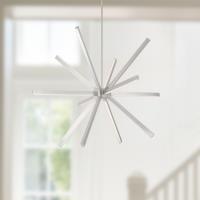 LED Chandelier by Kuzco Lighting - Sirius Collection, Brushed Nickel Finish - CH14356-BN-UNV
