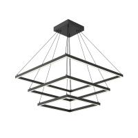 LED Chandelier by Kuzco Lighting - Piazza Collection, Black Finish - CH88332-BK-UNV-010