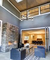LED Outdoor Pendant by Kuzco Lighting - Copenhagen Collection, Black Finish - EP48224-BK-UNV