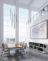 LED Pendant by Kuzco Lighting - Chute Collection, Black Finish - MP14924-BK-UNV-010
