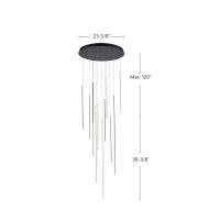 LED Pendant by Kuzco Lighting - Chute Collection, Black Finish - MP14924-BK-UNV-010