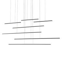 LED Pendant by Kuzco Lighting - Chute Motion Collection, Black Finish - MP14970-BK-UNV-010
