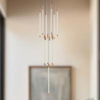 LED Pendant by Kuzco Lighting - Motif Collection, Brushed Gold Finish - MP75121-BG-UNV-010