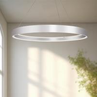 LED Pendant by Kuzco Lighting - Halo Collection, Brushed Silver Finish - PD22772-BS-UNV-010