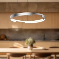 LED Pendant by Kuzco Lighting - Anello Minor Collection, Brushed Nickel Finish - PD52724-BN-UNV