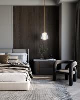 LED Pendant by Kuzco Lighting - Mulberry Collection, Brushed Gold/Light Guide Finish - PD62511-BG/LG-UNV
