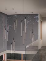LED Pendant by Kuzco Lighting - Motif Collection, Black Finish - PD74746-BK-UNV