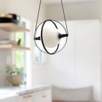LED Pendant by Kuzco Lighting - Aries Collection, Black Finish - PD76708-BK-UNV