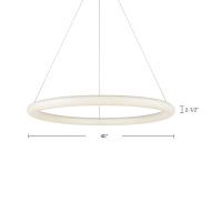 LED Pendant by Kuzco Lighting - Cumulus Minor Collection, White Finish - PD80340-WH-UNV-010