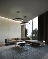 LED Pendant by Kuzco Lighting - Cortana Collection, Black Finish - PD82732-BK-UNV-010