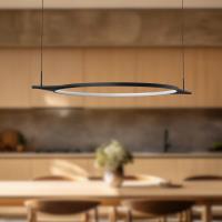 LED Pendant by Kuzco Lighting - Serif Collection, Black Finish - PD84436-BK-UNV