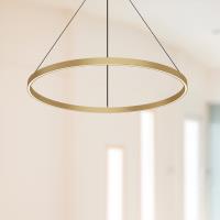 LED Pendant by Kuzco Lighting - Cerchio Collection, Brushed Gold Finish - PD87132-BG-UNV-010