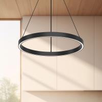 LED Pendant by Kuzco Lighting - Cerchio Collection, Black Finish - PD87718-BK-UNV-010