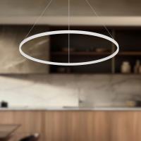 LED Pendant by Kuzco Lighting - Cerchio Collection, White Finish - PD87748-WH-UNV-010