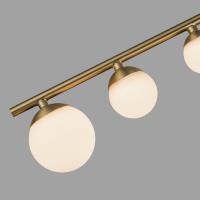 LED Semi-Flush Mount by Kuzco Lighting - Cypress Collection, Brushed Gold/Opal Glass Finish - SF55525-BG/OP-UNV