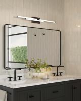 LED Vanity by Kuzco Lighting - Anello Minor Collection, Black Finish - VL52738-BK-UNV