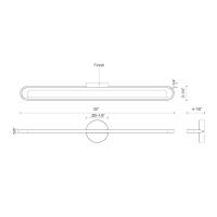 LED Vanity by Kuzco Lighting - Marlon Collection, Chrome Finish - VL63736-CH-UNV