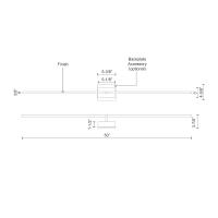 LED Wall Sconce by Kuzco Lighting - Pandora Collection, Black Finish - WS25350-BK-UNV