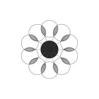 LED Chandelier by Kuzco Lighting - Maestro Collection, Black Finish - CH90833-BK-UNV-010
