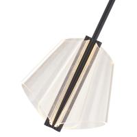 LED Pendant by Kuzco Lighting - Mulberry Collection, Black/Light Guide Finish - PD62511-BK/LG-UNV