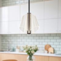 LED Pendant by Kuzco Lighting - Mulberry Collection, Black/Light Guide Finish - PD62511-BK/LG-UNV