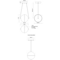 LED Pendant by Kuzco Lighting - Aries Collection, Chrome Finish - PD76708-CH-UNV