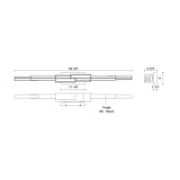 LED Wall Sconce by Kuzco Lighting - Enzo Collection, Black Finish - WS29548-BK-UNV