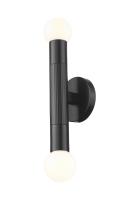 Two Light Wall Sconce by Z-Lite - Stari Collection, Matte Black Finish - 1956-2S-MB