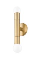 Two Light Wall Sconce by Z-Lite - Stari Collection, Modern Gold Finish - 1956-2S-MGLD